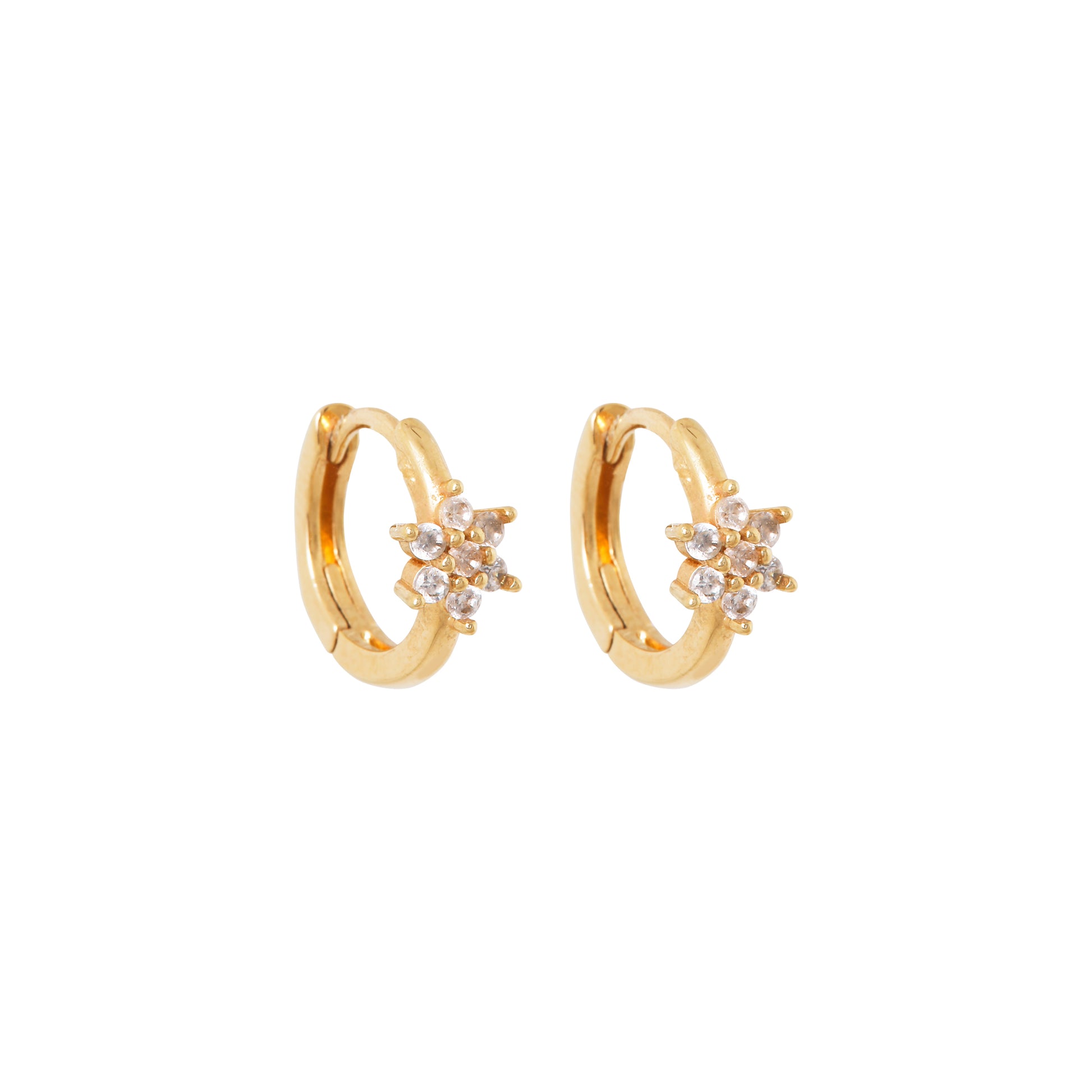 Daisy Sparkle Mini Hoops Single Piece