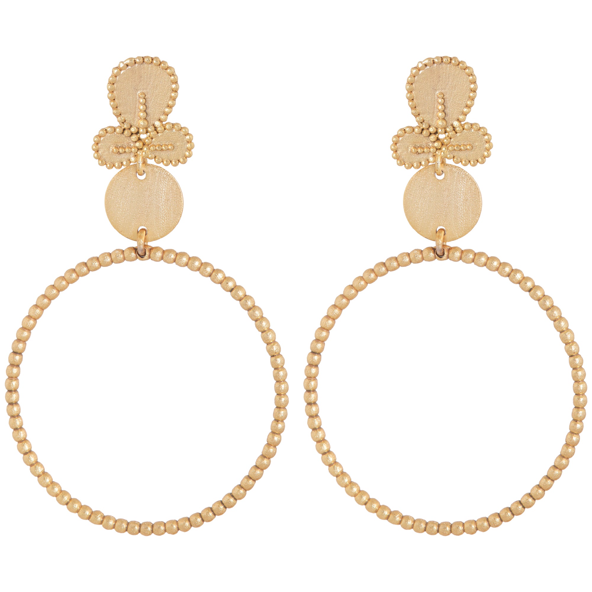 Camille Bead Hoops