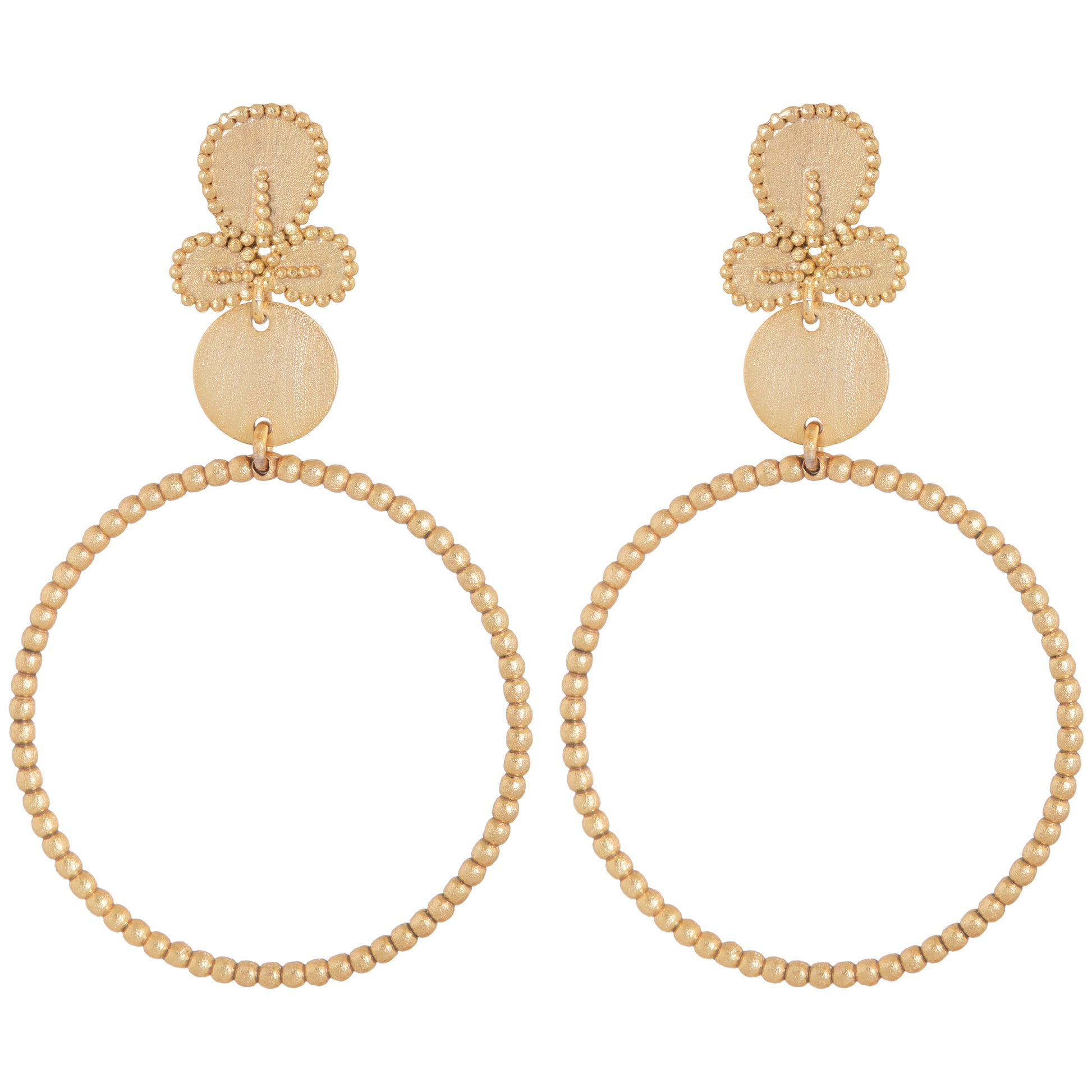 Camille Bead Hoops