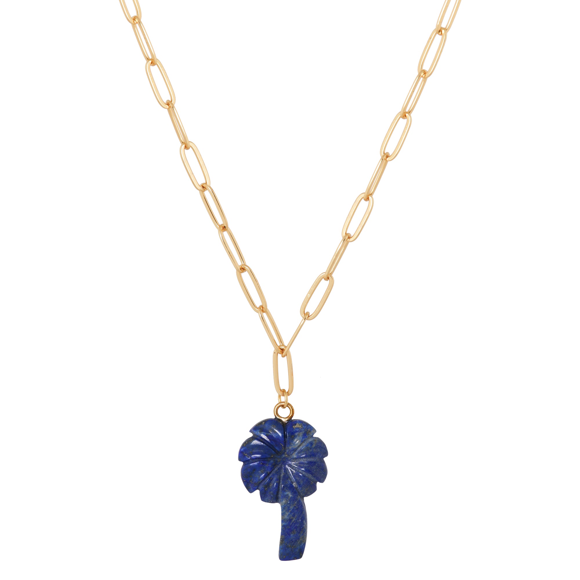 Palm Breeze Lapiz Lazuli Necklace