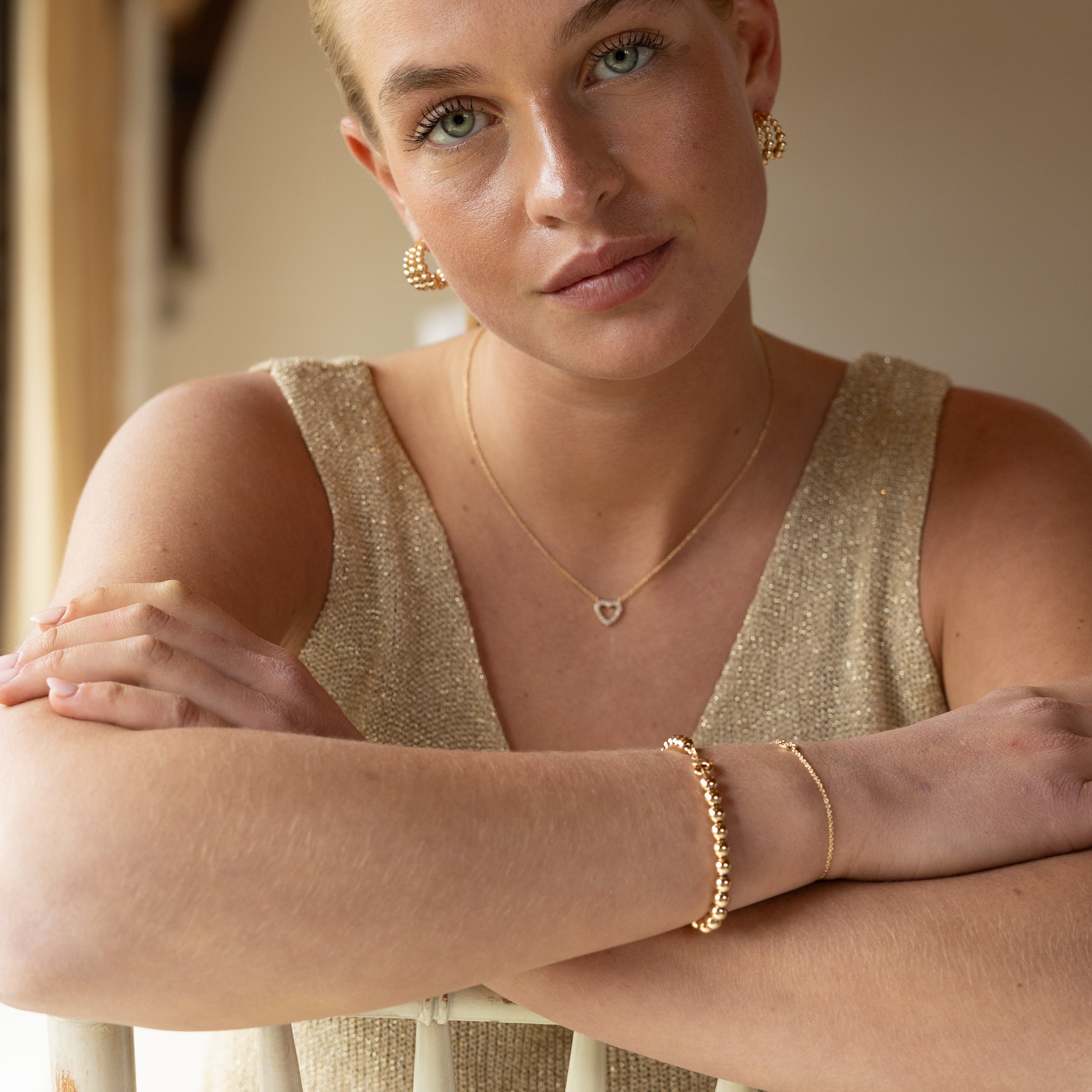 Amélie Bead Hoops