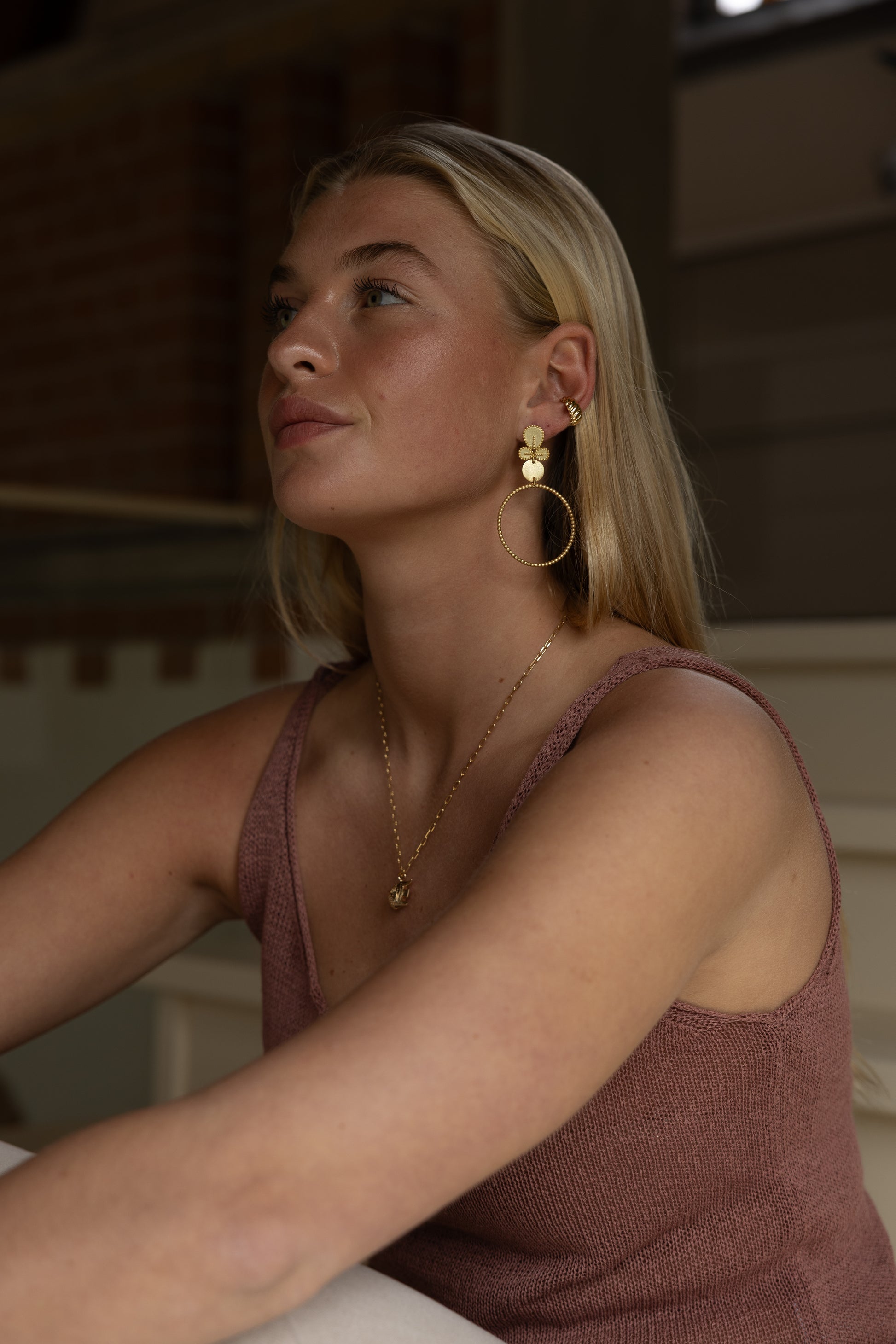Camille Bead Hoops