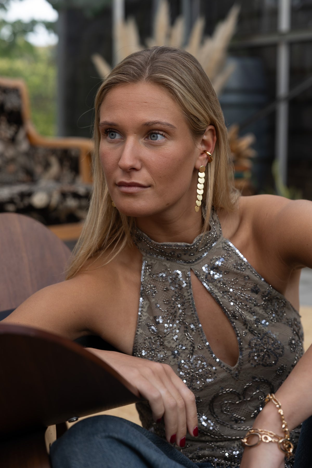 Noemi Disc Drops Long