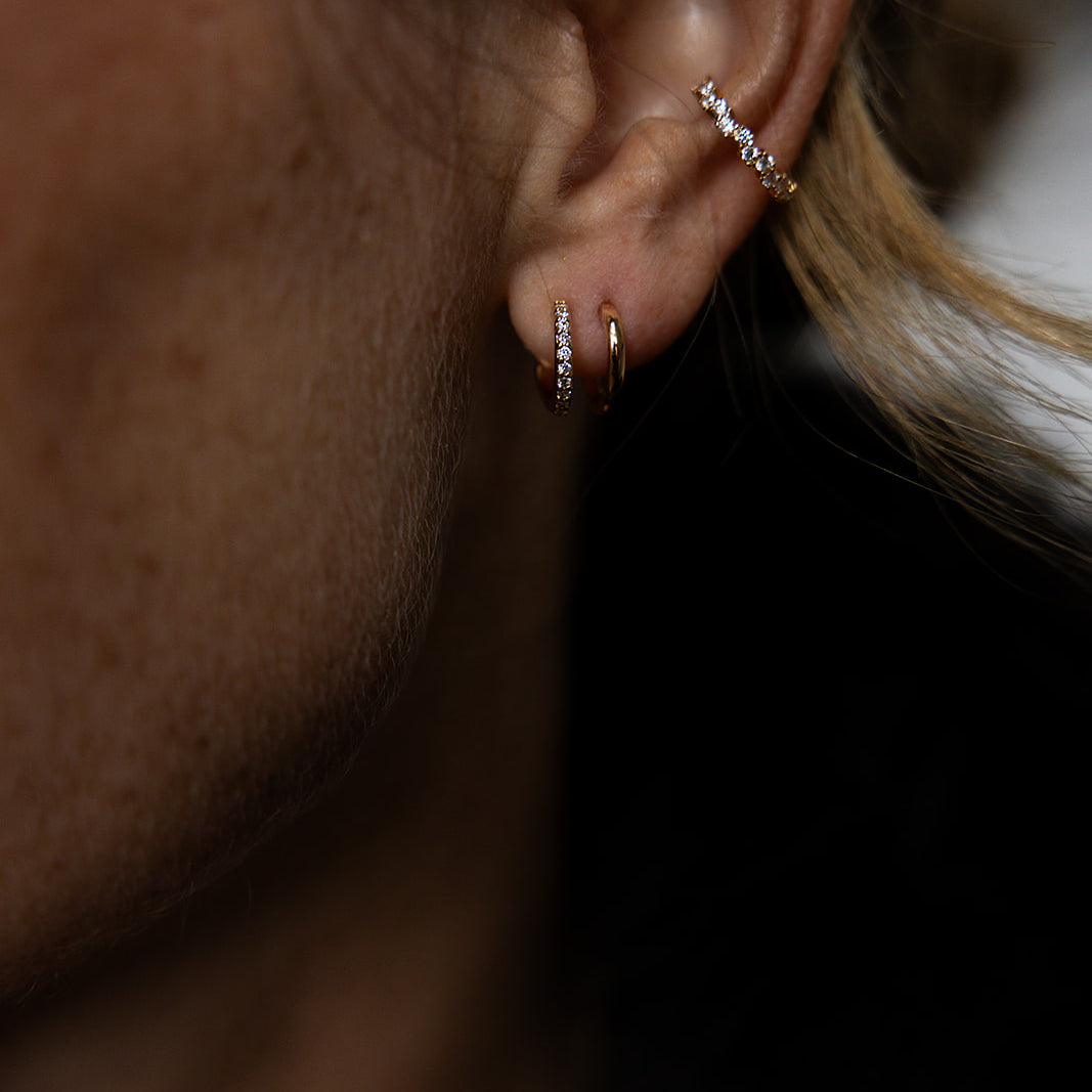 Twin Spark Hoop Single Piece